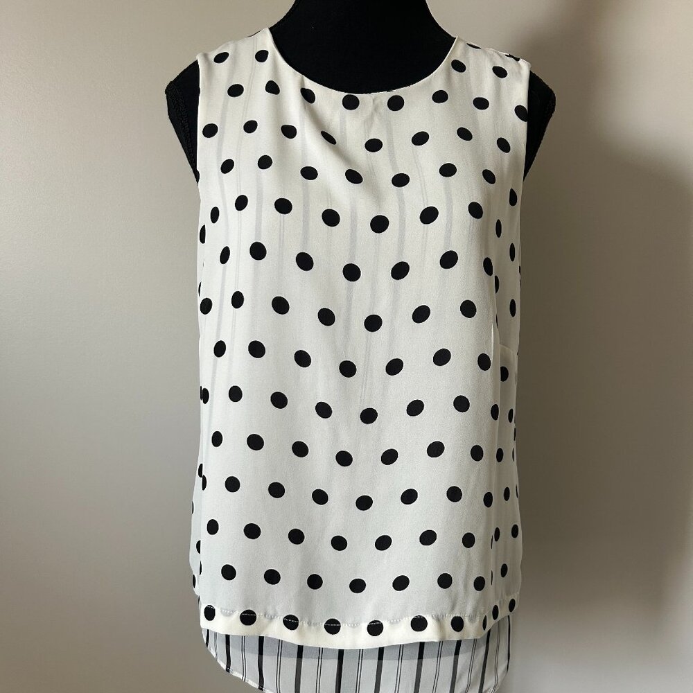 POLKA DOT SLEEVELESS TOP